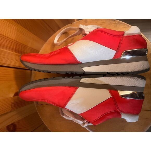 ORANGE/WHITE MICHAEL KORS ALLIE MODEL SNEAKERS WOMEN'S SIZE US 6.5M - Picture 5 of 14